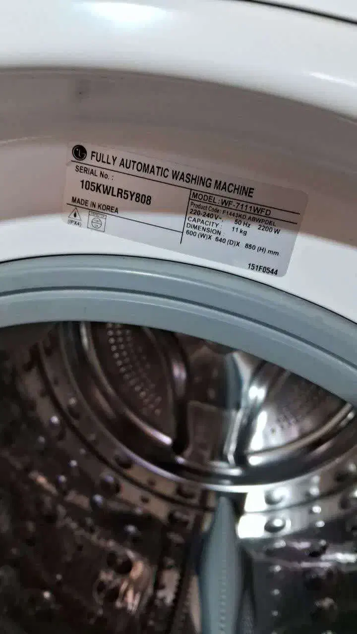 فروش لباس شویی ال‌جی 11 کیلویی ساخت کره|ماشین لباسشویی و خشک‌کن لباس|تفت, |دیوار