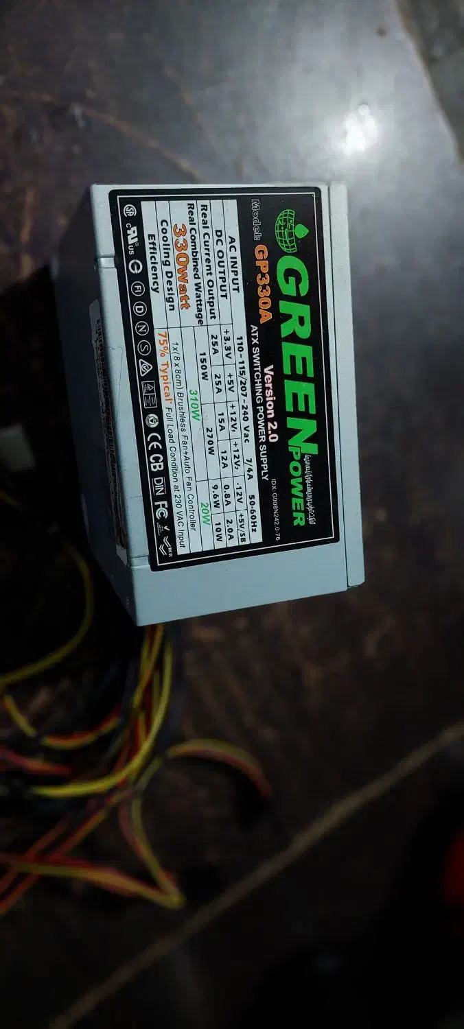 پاور Green 330W اصل و سالم  کم‌کارکرد و پرقدرت|قطعات و لوازم جانبی رایانه|بابل, |دیوار