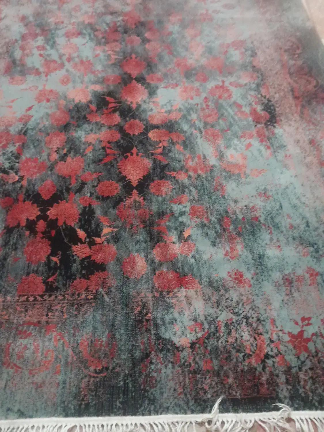 فرش ۷۰۰ شانه صد در صد نخ اکرولیک در حد نو|فرش|رباطکریم, نصیرشهر|دیوار