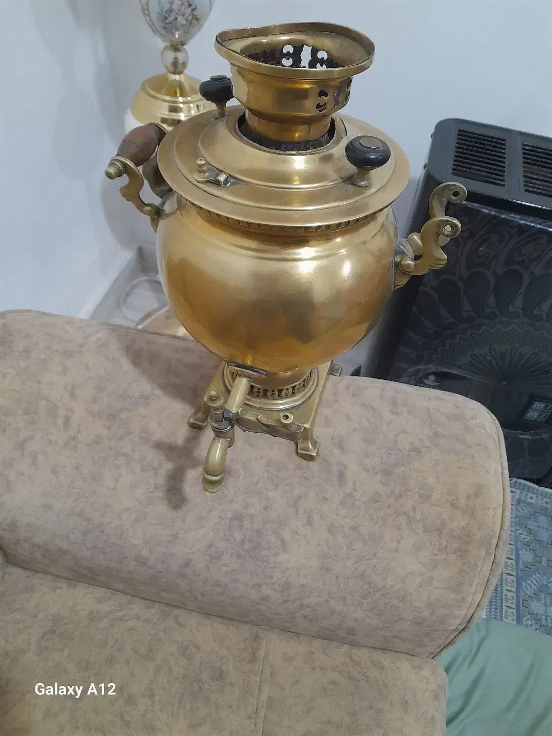 سماور روسی  نیگالای|کلکسیون اشیاء عتیقه|اردبیل, |دیوار