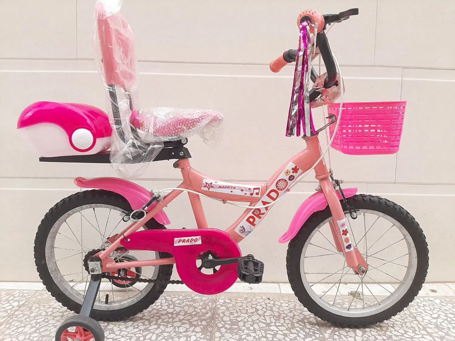 دوچرخه سایز ۱۶ صورتی|دوچرخه، اسکیت، اسکوتر|قم, شاه ابراهیم|دیوار