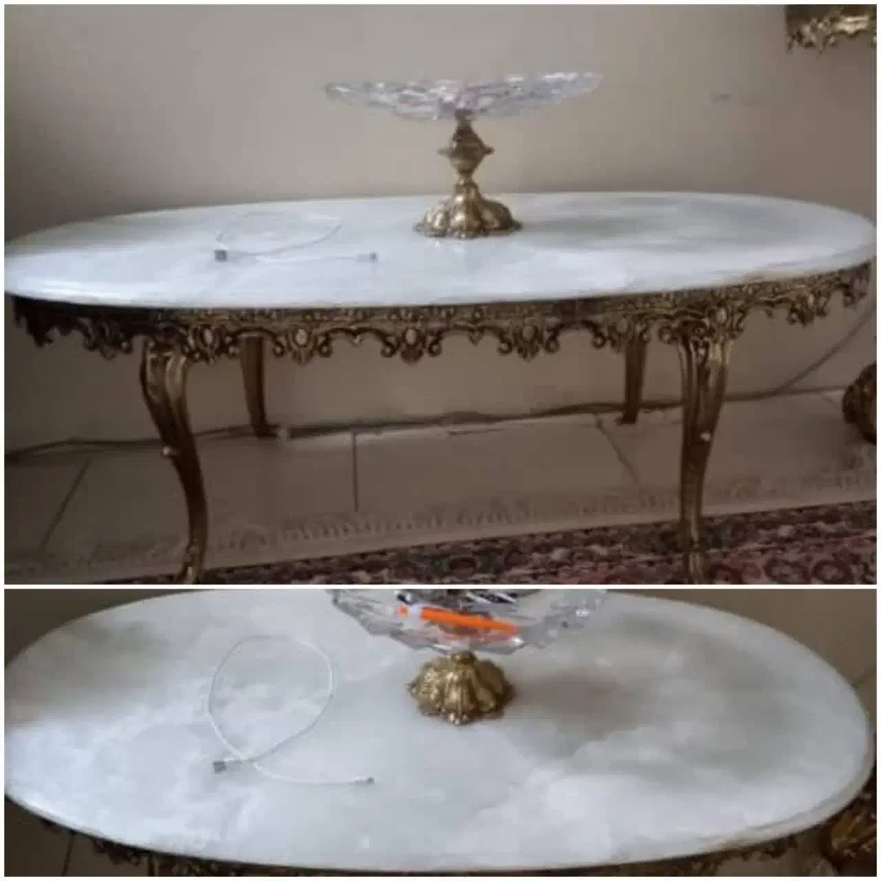 میز جلو مبلی برنجی|مبلمان خانگی و میز عسلی|ری, اقدسیه|دیوار