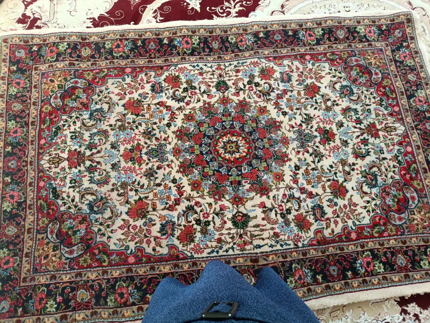 دو عدد فرش دستباف نو|فرش|گل تپه, |دیوار