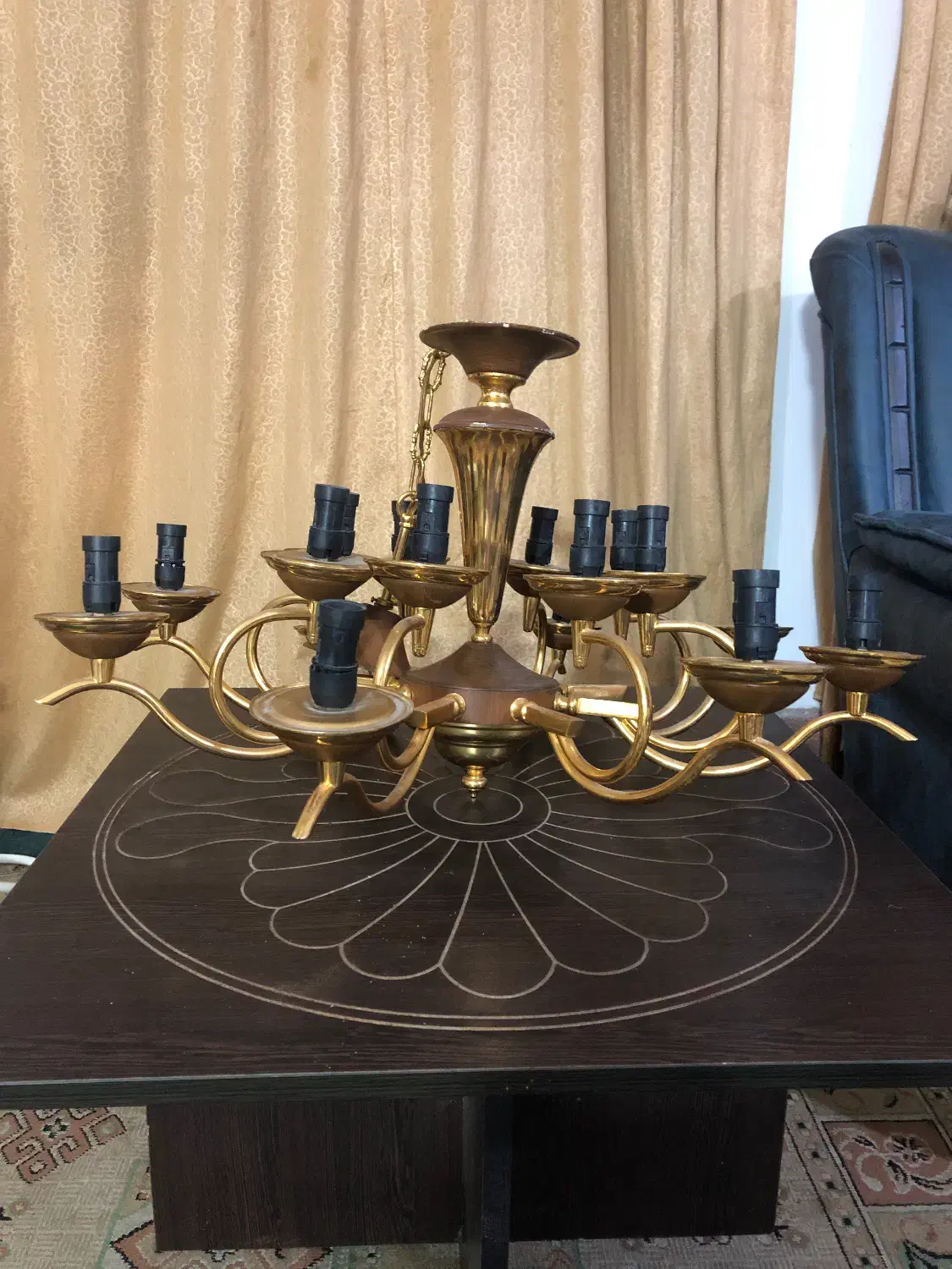 لوستر ۱۶ شاخه|لوستر و چراغ آویز|رامسر, |دیوار