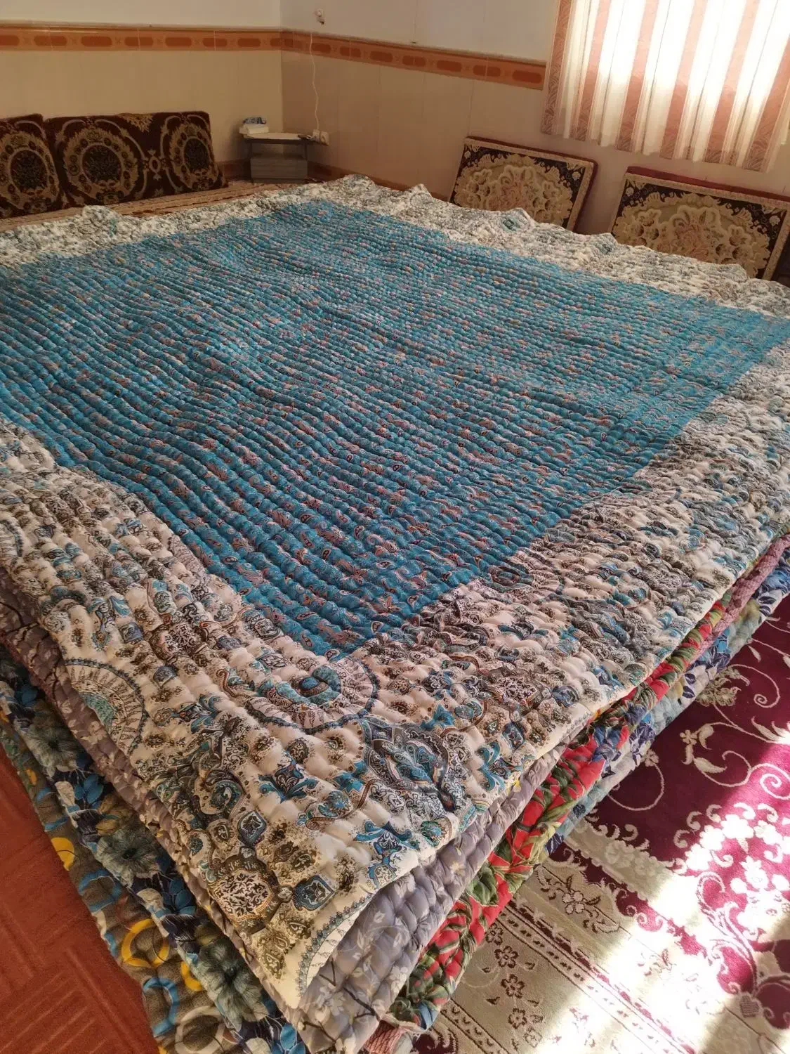 لحاف کرسی|رختخواب، بالش، پتو|ساوه, |دیوار