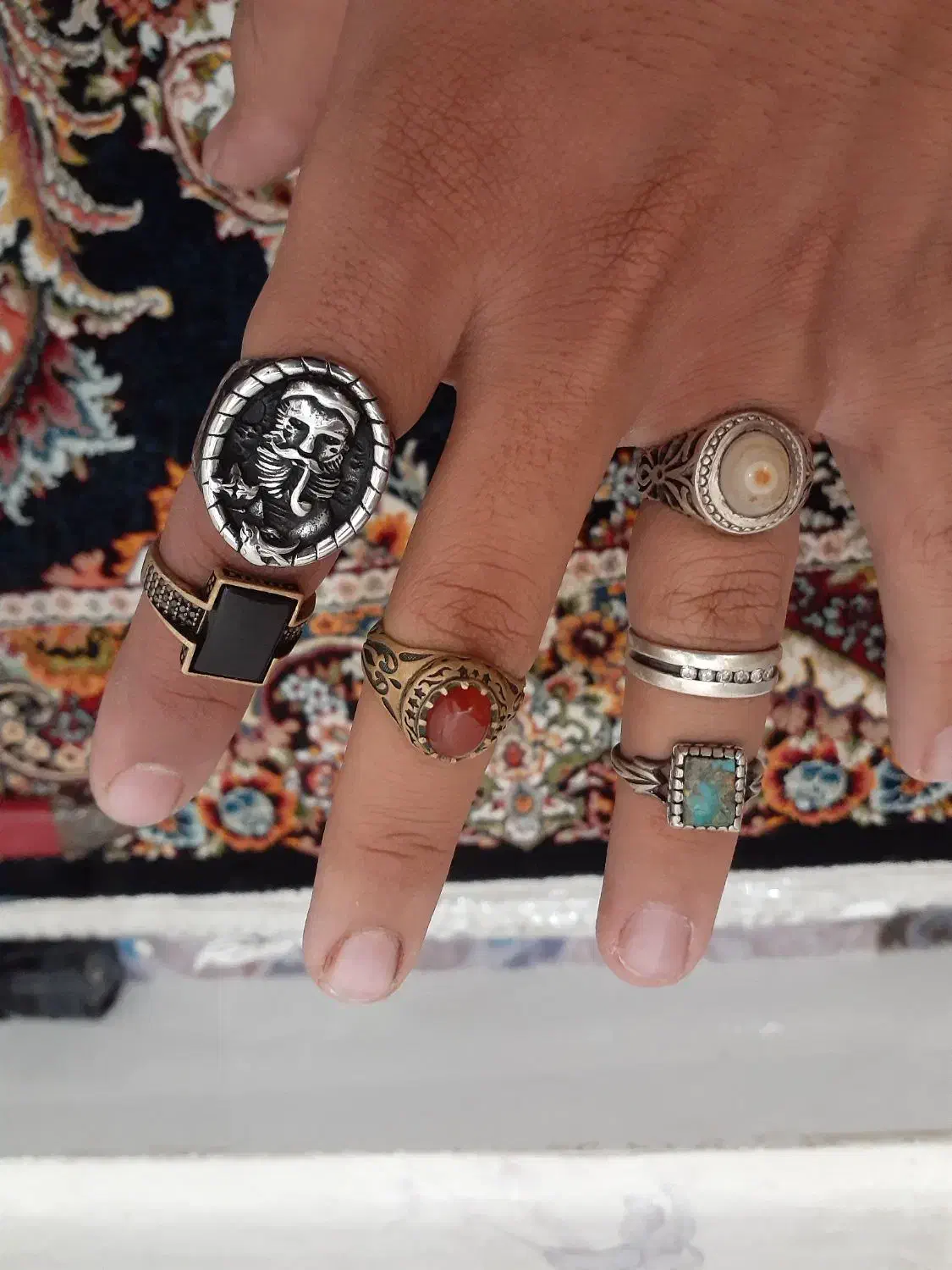 انگشتر نقره|جواهرات|قرچک, زیبا شهر|دیوار