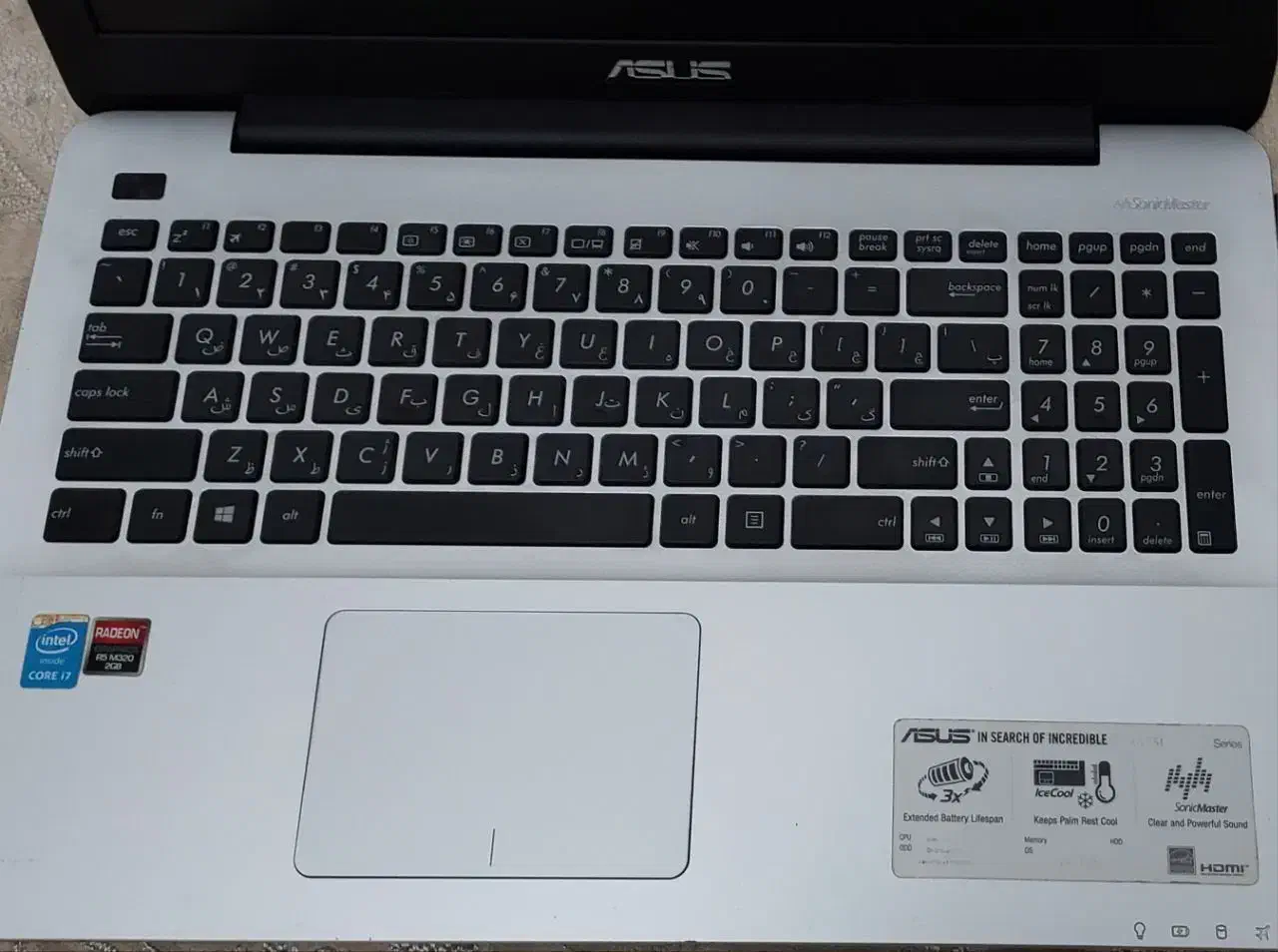 لپتاپ ایسوس (ASUS) مدل X555Li|رایانه همراه|تهران, گلستان (شهرک راه آهن)|دیوار