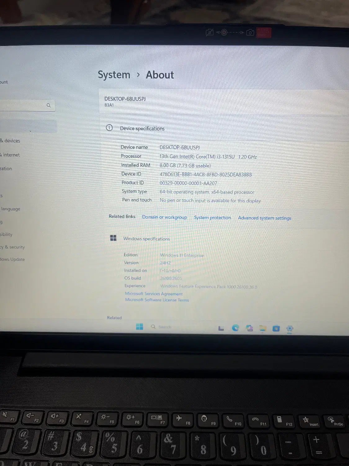 ۶۴ بیت رم هشت گیگ نسل سیزده core i3|رایانه همراه|ملارد, |دیوار