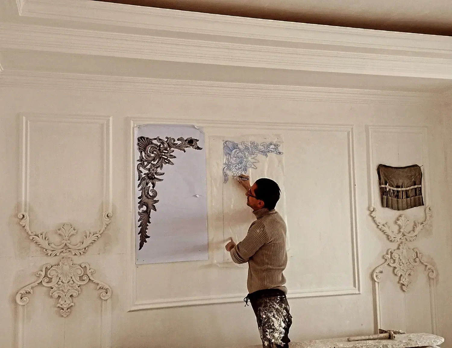 گچ‌کاری و سفیدکاری گچبری  سنتی تا اجرای مدرن|خدمات پیشه و مهارت|تبریز, |دیوار