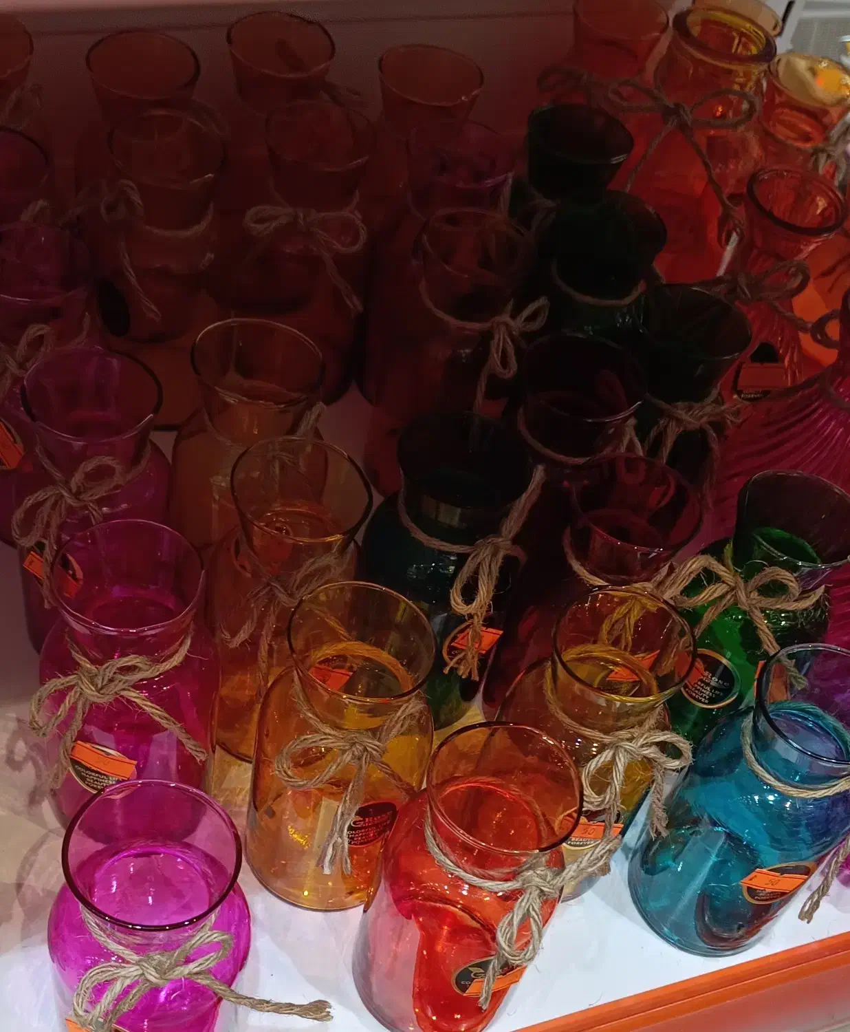 گلدان های شیشه ای رنگی زیبا|گل مصنوعی|تهران, جوادیه تهرانپارس|دیوار