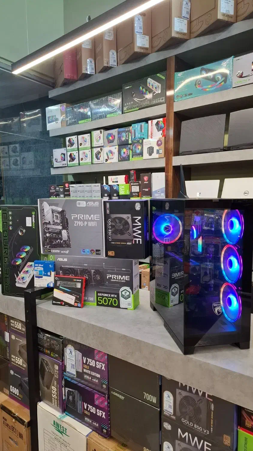کیس گیمینگ ۱۴۶۰۰kرم۳۲ گرافیک ۱۲گیک 5070Asus|رایانه رومیزی|یزد, |دیوار