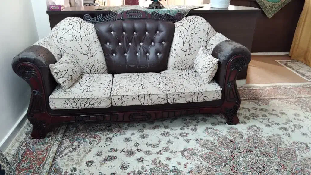 مبل ۵ نفره|مبلمان خانگی و میز عسلی|شیروان (خراسان), |دیوار