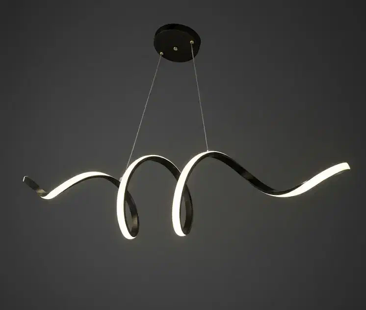 لوستر مدرن ریموت دار سه حالته نوری یکسال گارانتی|لوستر و چراغ آویز|اصفهان, تخت فولاد|دیوار