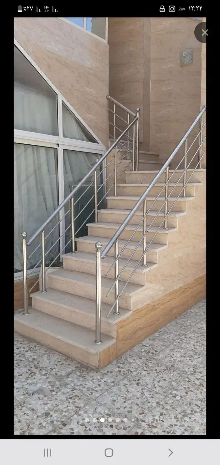 نرده استیل حفاظ دیواری نرده استخر|خدمات پیشه و مهارت|نجف‌آباد, یزدانشهر|دیوار