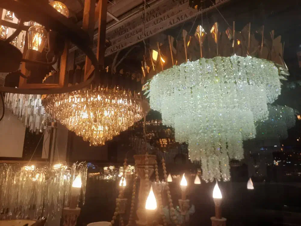 لوستر کریستالی|لوستر و چراغ آویز|گلپایگان, |دیوار