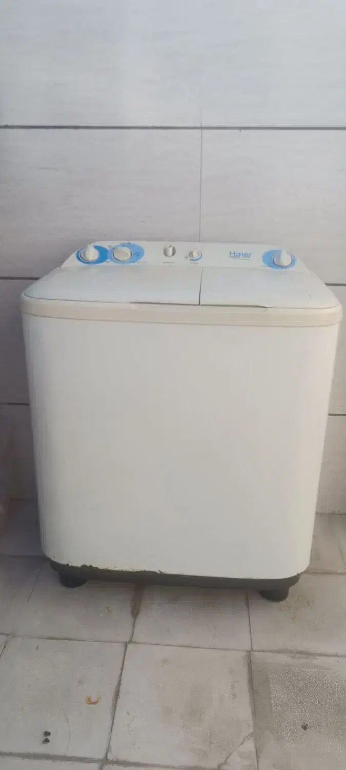 ماشین لباسشویی دو قلو هایر ۷کلیو|ماشین لباسشویی و خشککن لباس|مشهد, کارده|دیوار