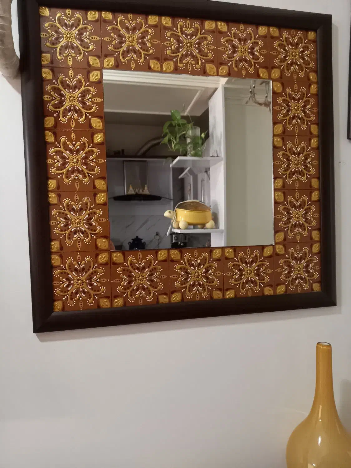 آینه سنتی|صنایع دستی و سایر لوازم تزئینی|مشکیندشت, |دیوار