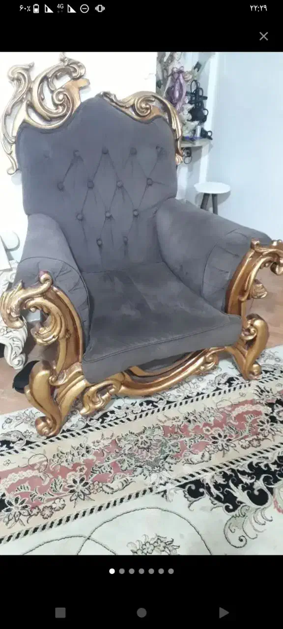 مبلمان هفت نفر با نهار خوری سالم|مبلمان خانگی و میز عسلی|شاهرود, |دیوار