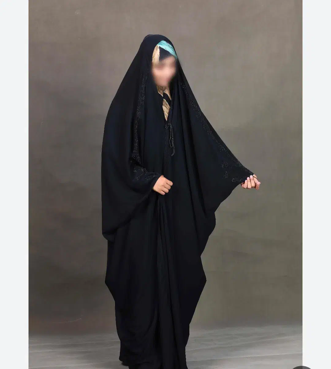 چادر مشکی حریر الاسود.قد ۱۵۵ نونو بدون استفاده|لباس|نقده, |دیوار