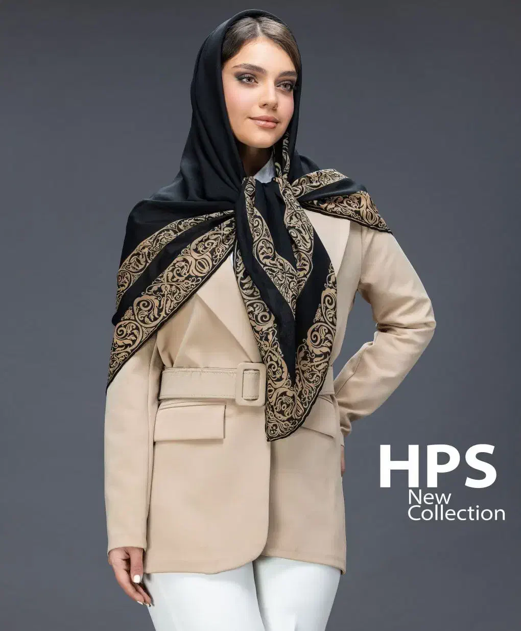 روسری کرپ حریر دست دوز|لباس|سمنان, |دیوار