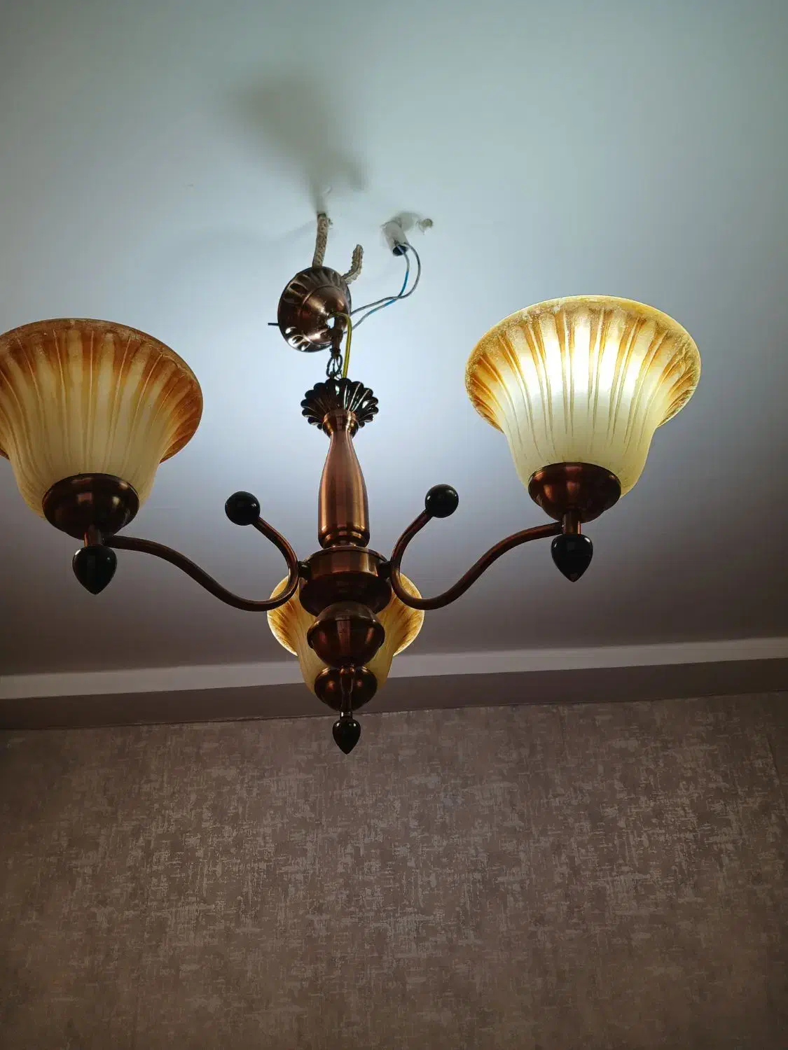 حباب شیشه ای لوستر|لوستر و چراغ آویز|اهواز, سپیدار|دیوار