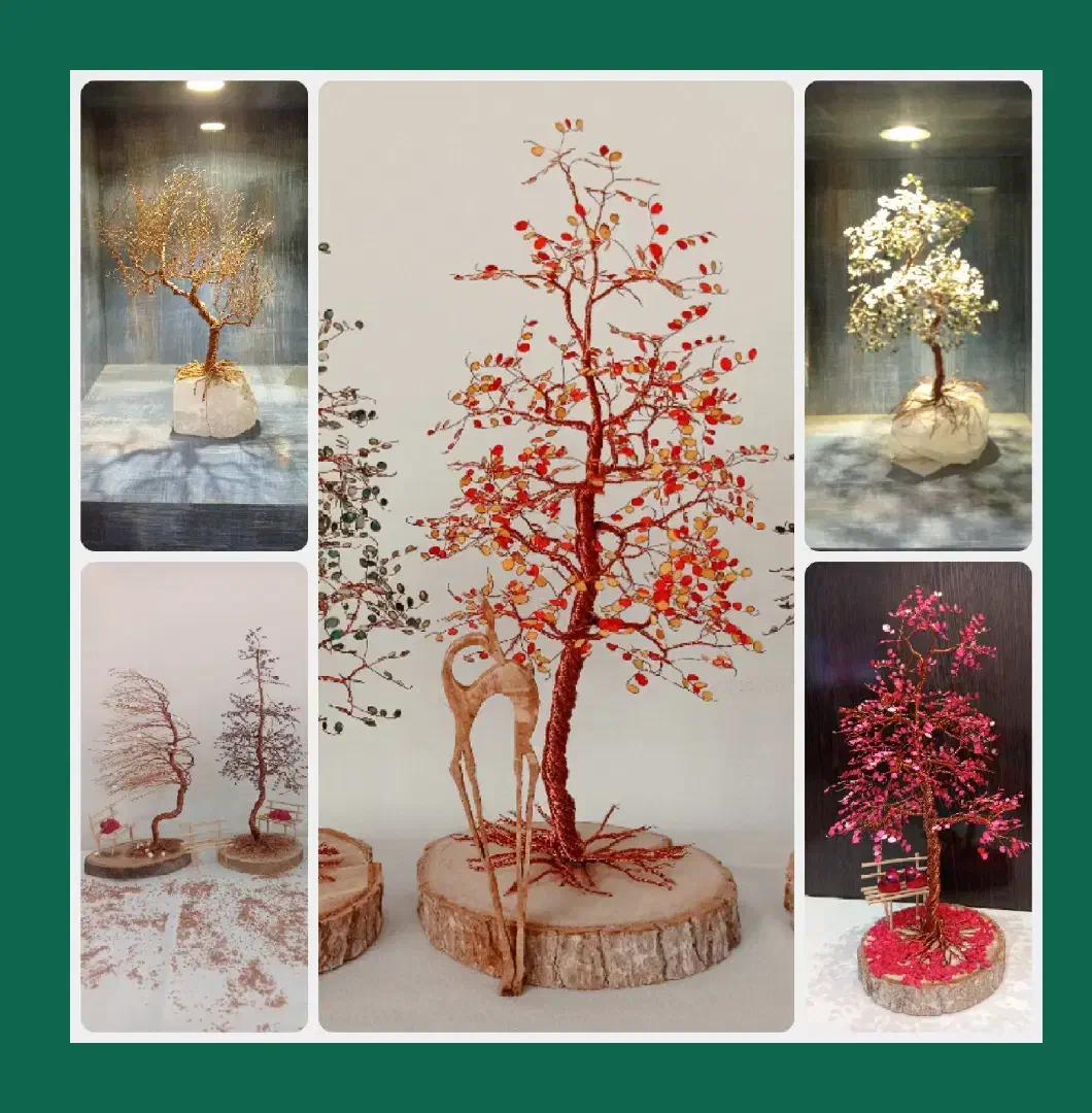 درخت مسی.تزیینی.هدیه.کادویی|صنایع دستی و سایر لوازم تزئینی|مشهد, امیریه|دیوار