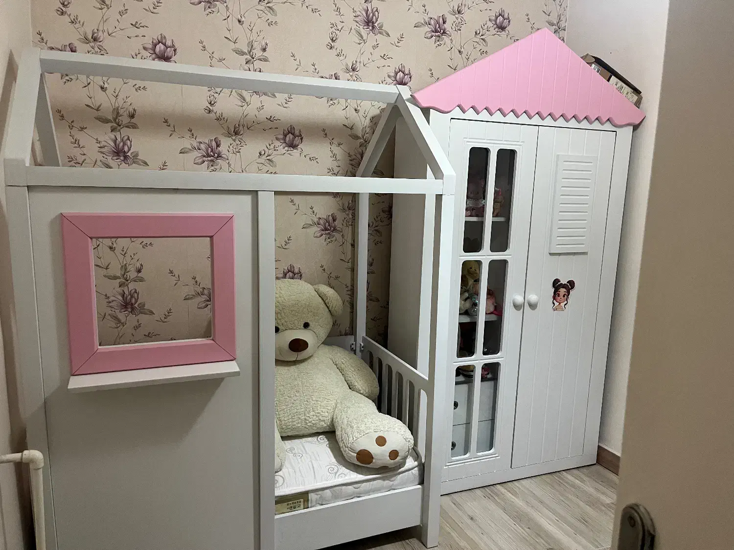 سرویس خواب کودک طرح کلبه|تخت و صندلی بچه|کرج, شهرک شهرداری|دیوار