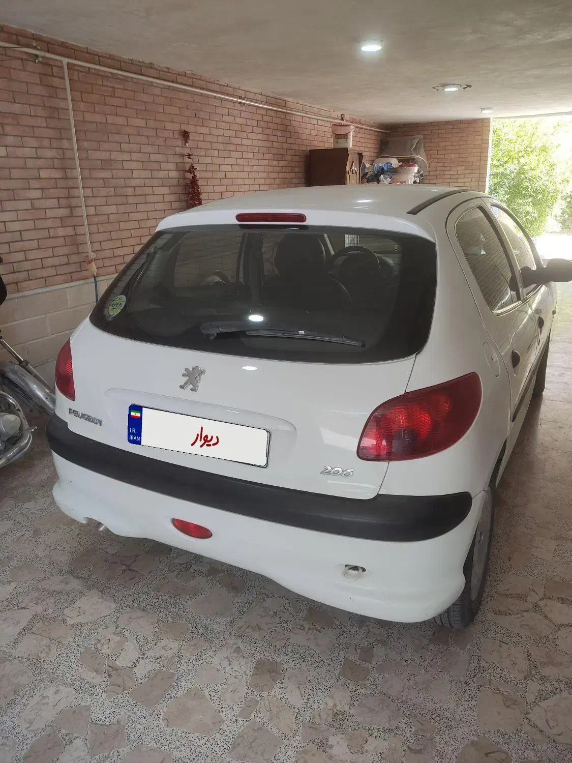 فروش پژو206تیپ2مدل1400رنگ سفید|خودرو سواری و وانت|جهرم, |دیوار