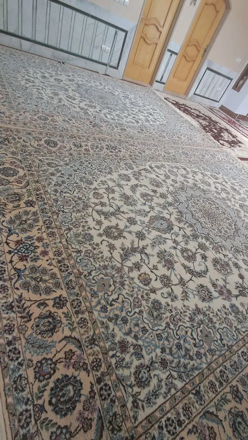 فروش جفت فرش دست بافت ۹ متری|فرش|اژیه, |دیوار