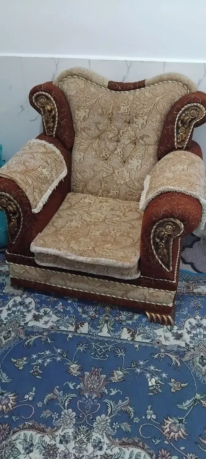 ۴ عدد مبل تمیز او پاک هیچ مشکلی نداره|مبلمان خانگی و میز عسلی|بندر ماهشهر, |دیوار