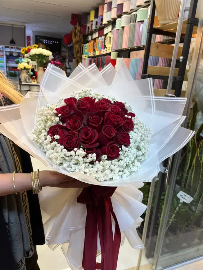 دسته گل باکس گل|گل و گیاه طبیعی|برخوار, |دیوار