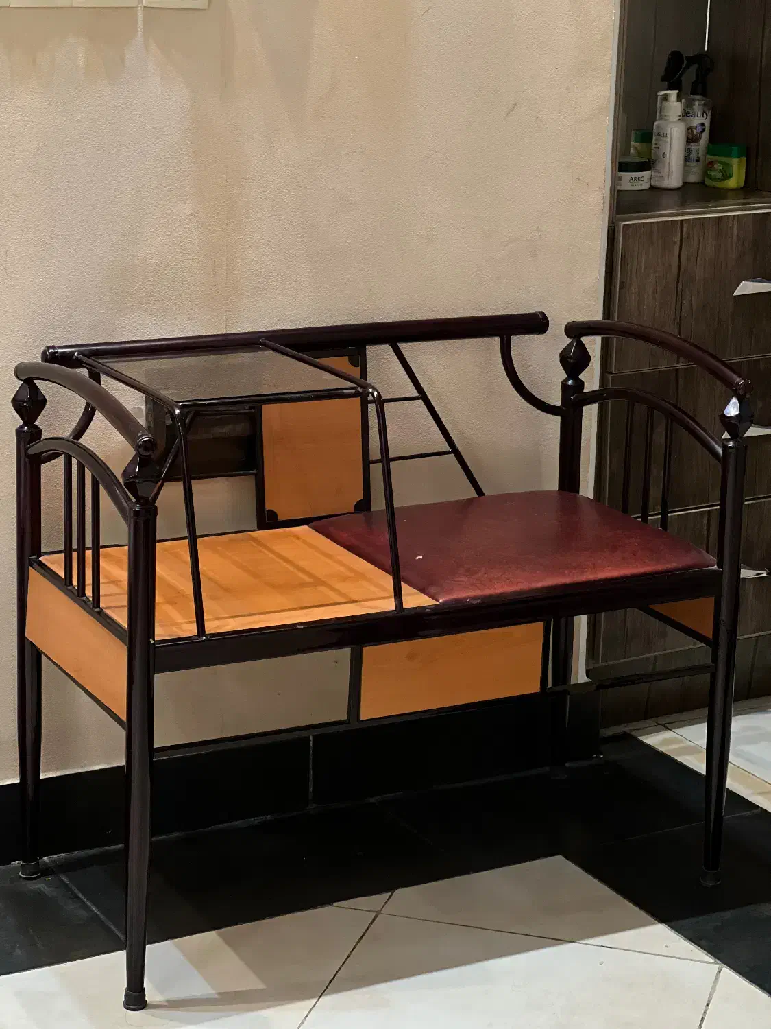 میز تلفن فلزی و ام دی اف|میز تلفن|لاهیجان, کوی استادان|دیوار