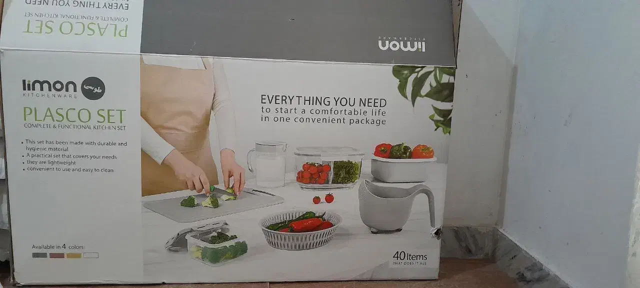 فروش سرویس جهیزیه ۴۰ پارچه لیمون|ظروف نگهدارنده، پلاستیکی، یک‌بارمصرف|اسلام‌‌آباد غرب, |دیوار