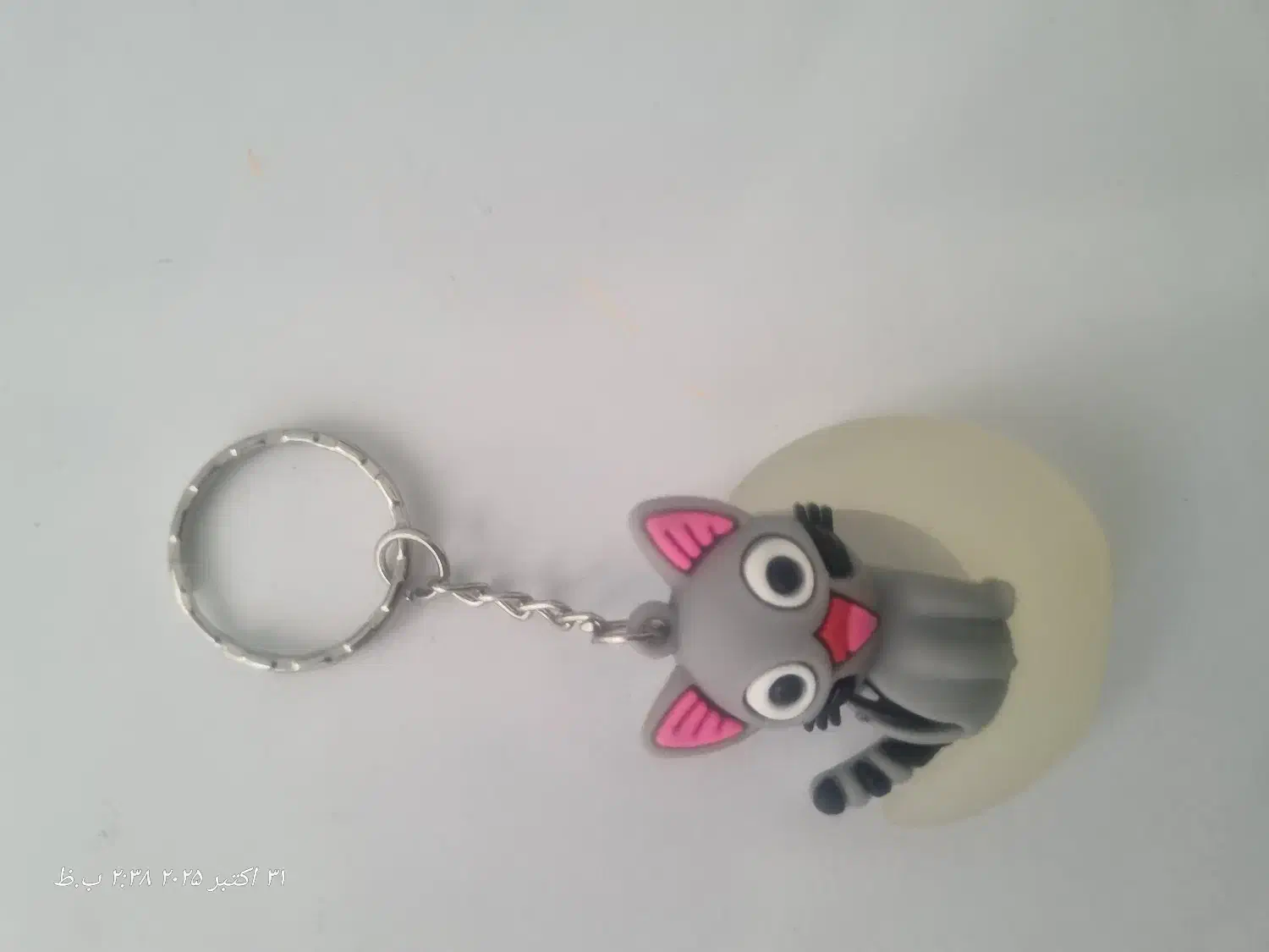 جاکلیدی دست ساز طرح گربه روی ماه|زیورآلات و اکسسوری|میانه, |دیوار