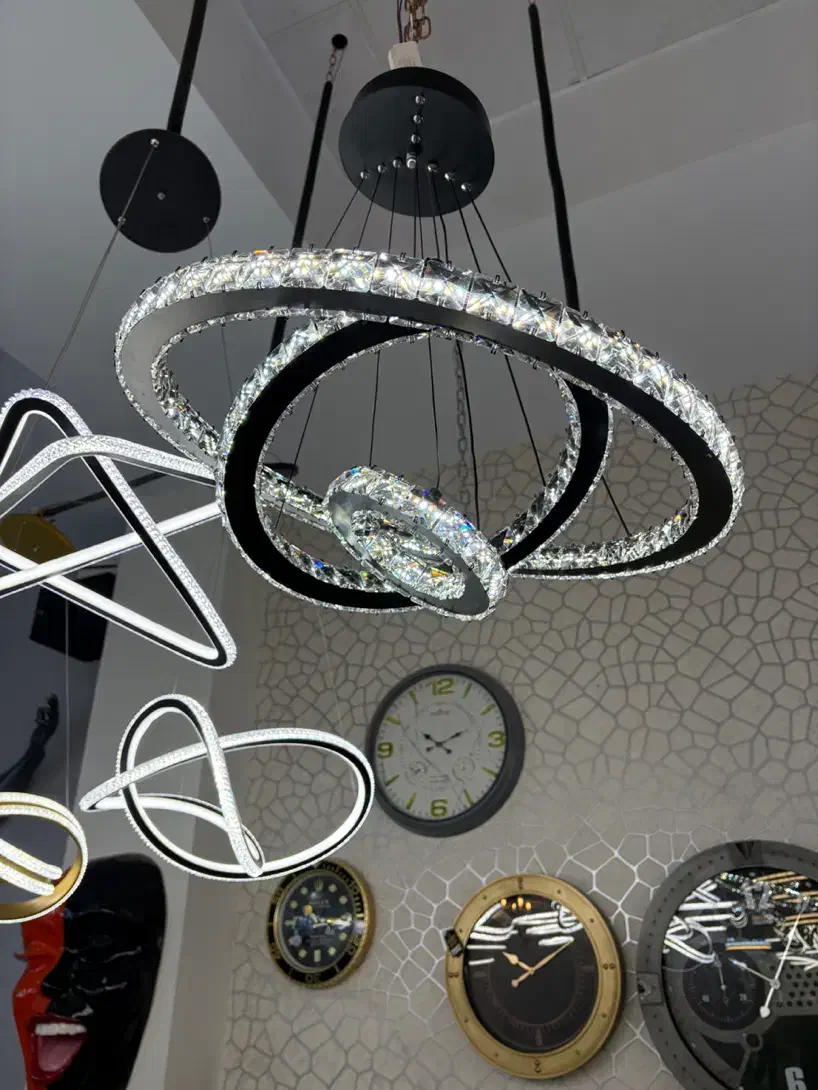 لوستر کریستالی|لوستر و چراغ آویز|باقرشهر, |دیوار