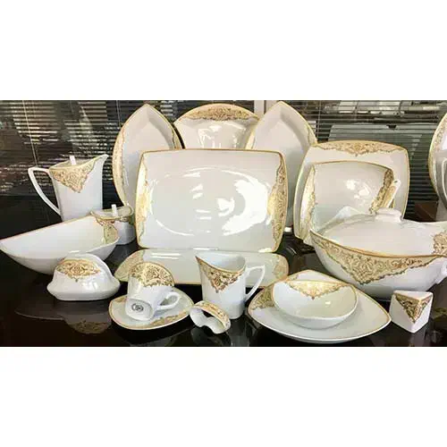 ظروف پذیرایی لب طلا ۱۲ نفره پردیس کاملا نو|ظروف سرو و پذیرایی|اردبیل, |دیوار