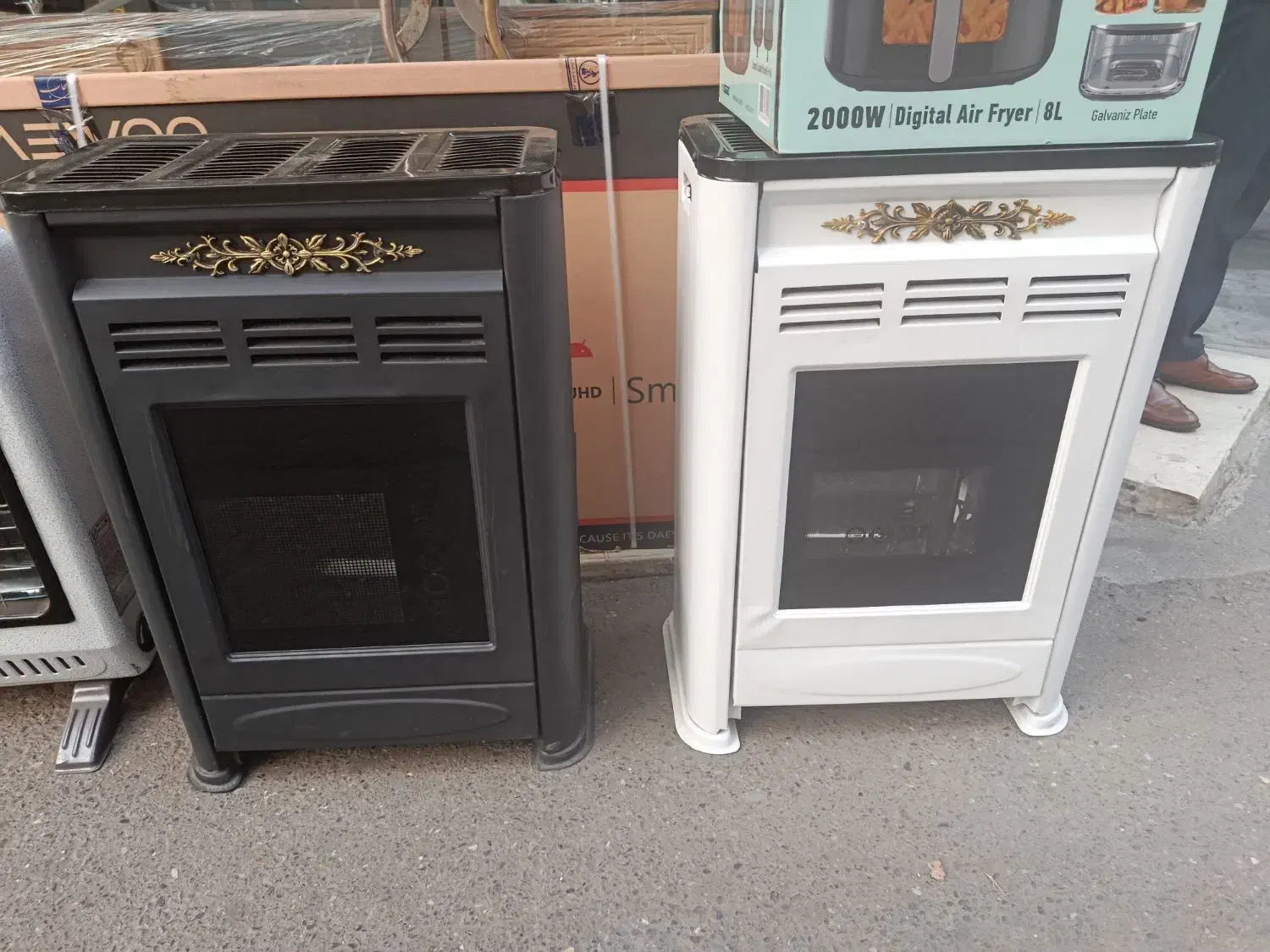 بخا ری گازی طرح شومینه شرق|بخاری، هیتر، شومینه|رشت, رودباری|دیوار