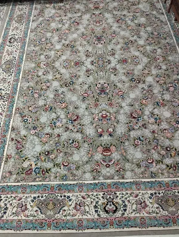 دوتخته فرش ۱۲۰۰شانه نقش ریز گل برجسته|فرش|تهران, شوش|دیوار