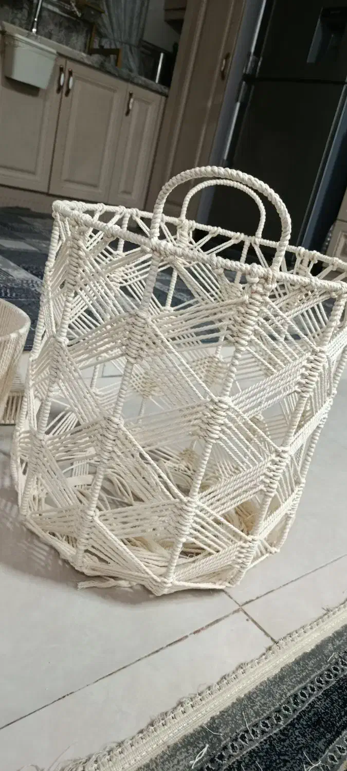 بافت انواع منسوجات مکرومه|صنایع دستی و سایر لوازم تزئینی|چهاردانگه (تهران), |دیوار