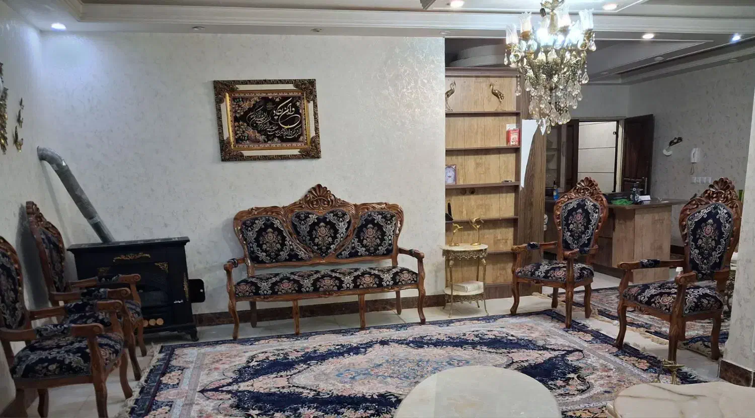 مبل۷نفره  پایه استیل سلطنتی|مبلمان خانگی و میز عسلی|تهران, خاوران|دیوار