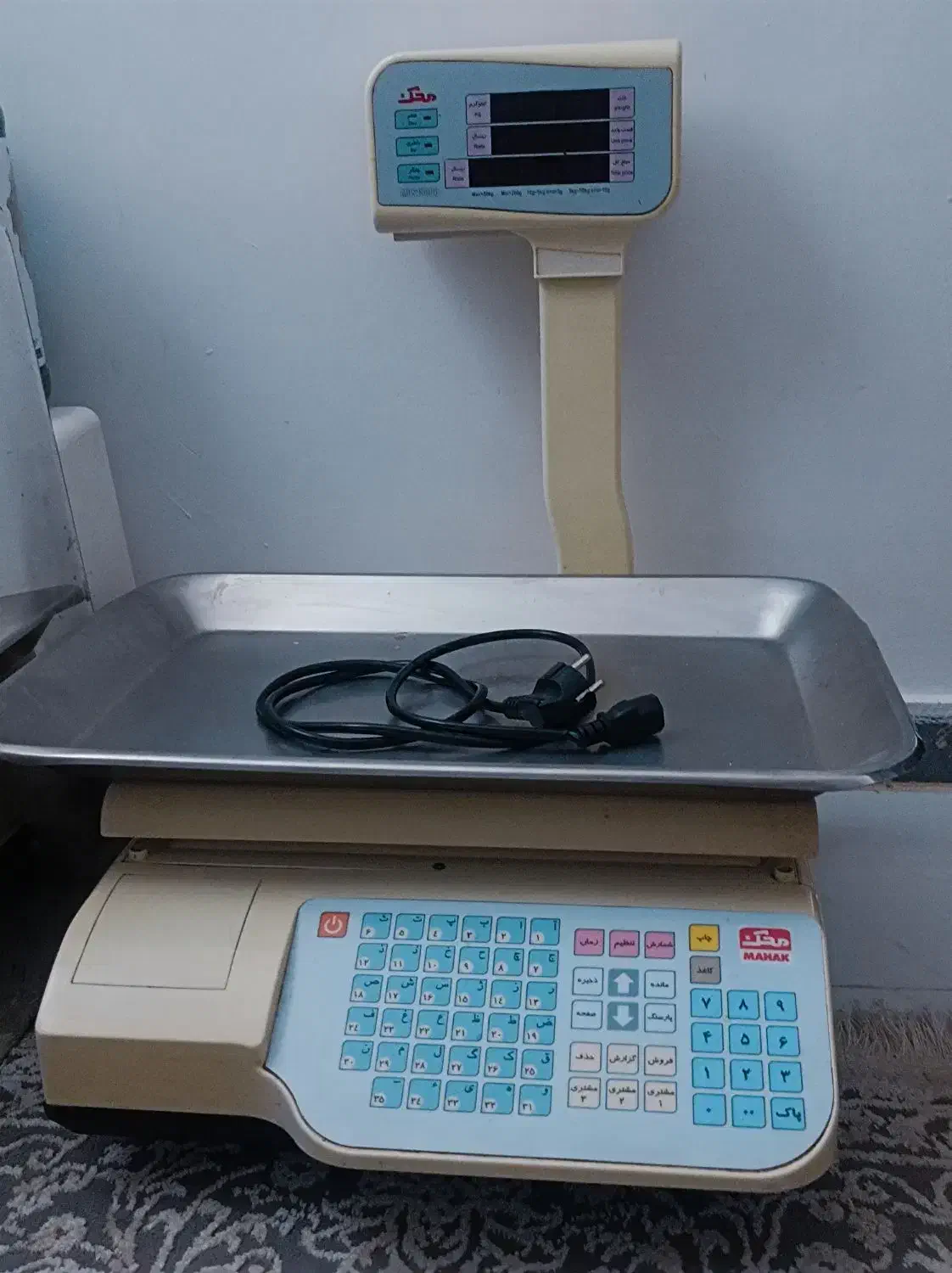 ترازو دیجیتال محک ۵۰ کیلویی (کفه استیل)  فاکتور زن|فروشگاه و مغازه|قوچان, |دیوار