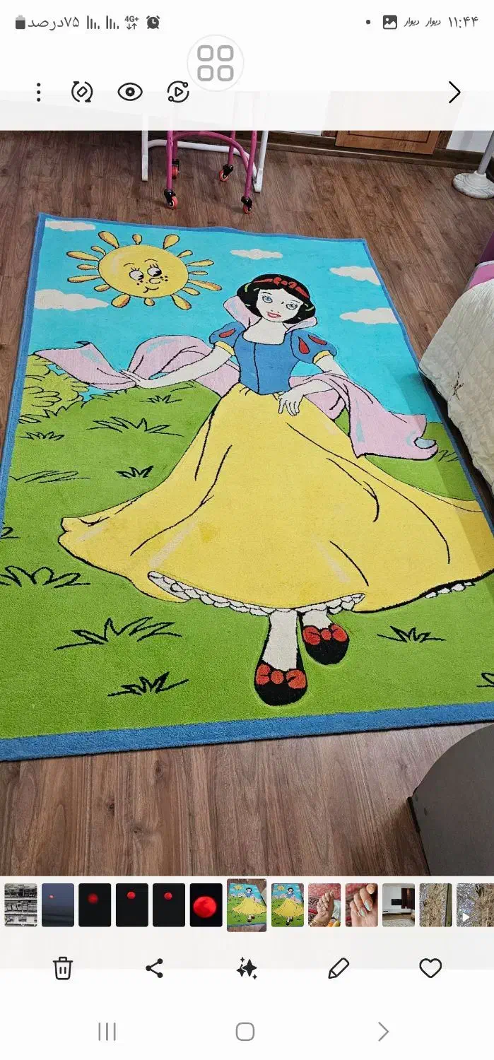 فرش ۴متری کودک|فرش|اصفهان, سیچان|دیوار