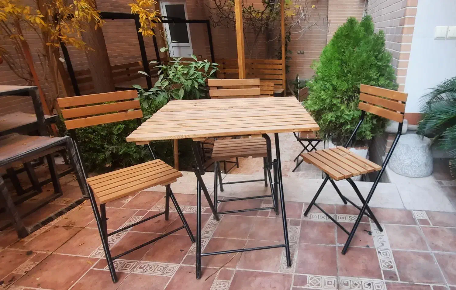 میز و صندلی تاشو ترمود بارنگ کوره ای مدل03|میز و صندلی غذاخوری|اصفهان, ردان|دیوار