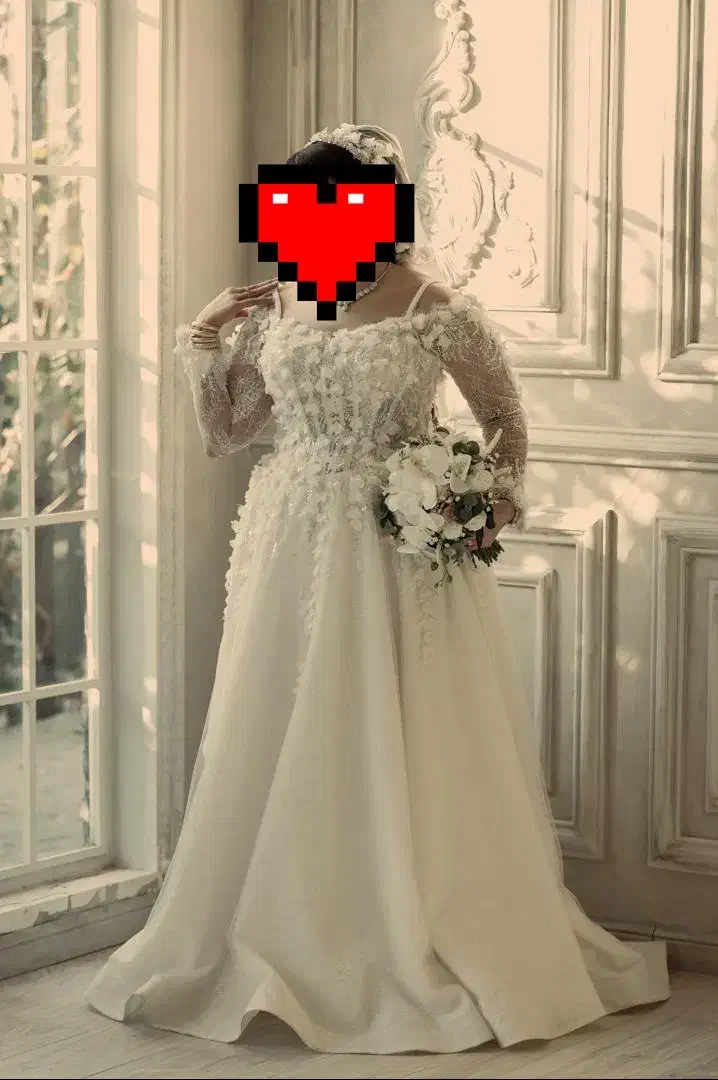 لباس عروس اروپایی دانتل فرانسه همراه با تورفرانسه|لباس|تهران, کیانشهر|دیوار