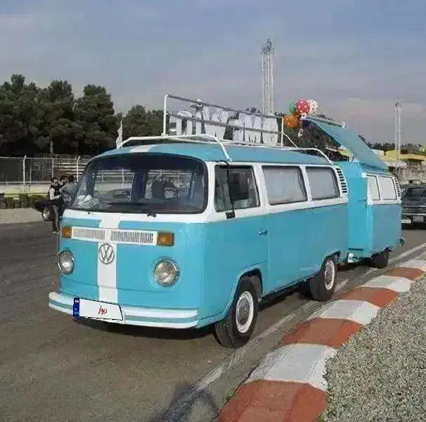 فولکس واگن T2 با کاروان مجزا وکاربری فست فود و کمپ|خودرو سواری و وانت|تهران, تهرانسر مرکزی|دیوار