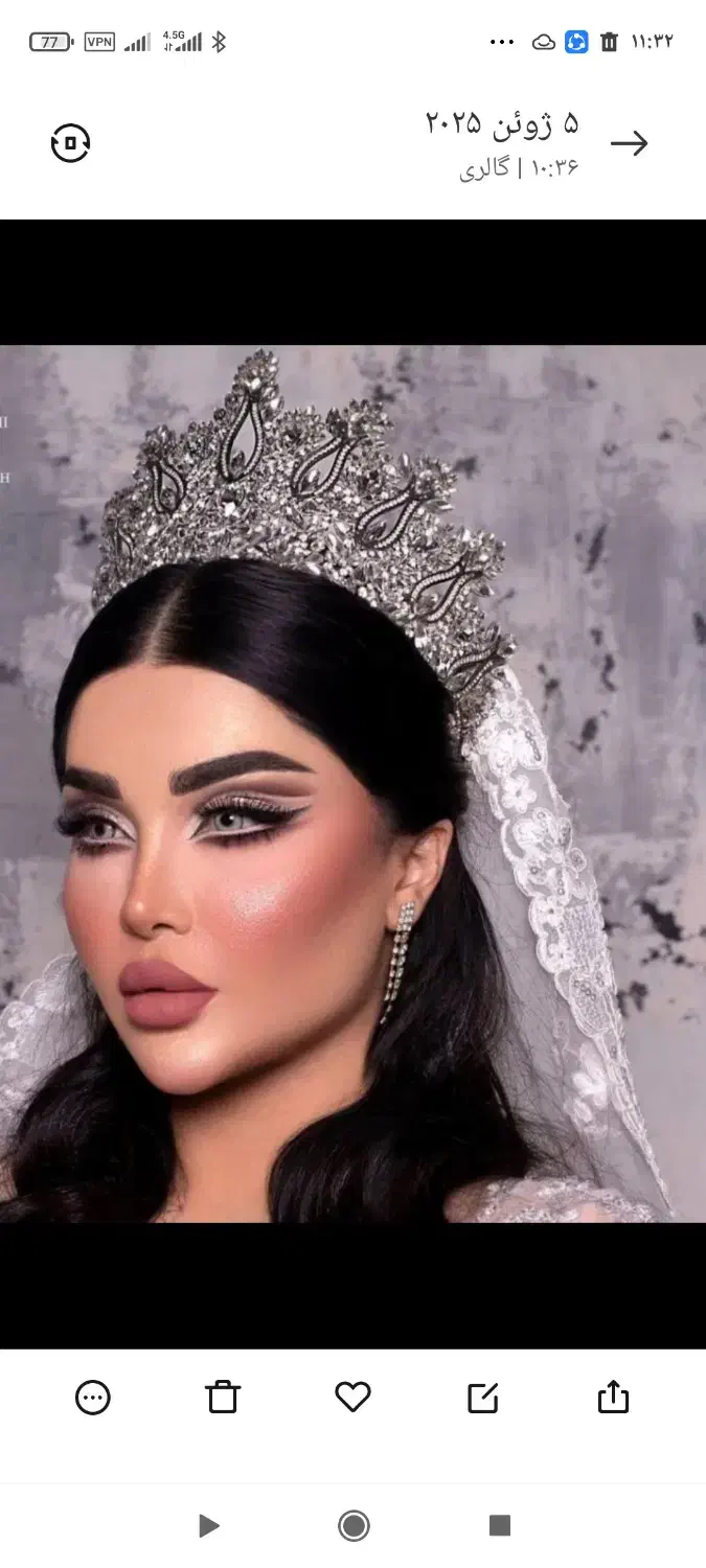 میکاپ شنیون عروس تخصصی در منزل و سالن کیانپارس|خدمات آرایشگری و زیبایی|اهواز, کیانپارس |دیوار