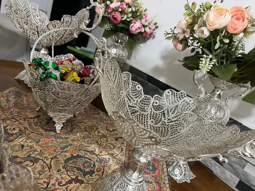 سرویس پذیرایی نقره|ظروف سرو و پذیرایی|شیراز, نیستان|دیوار