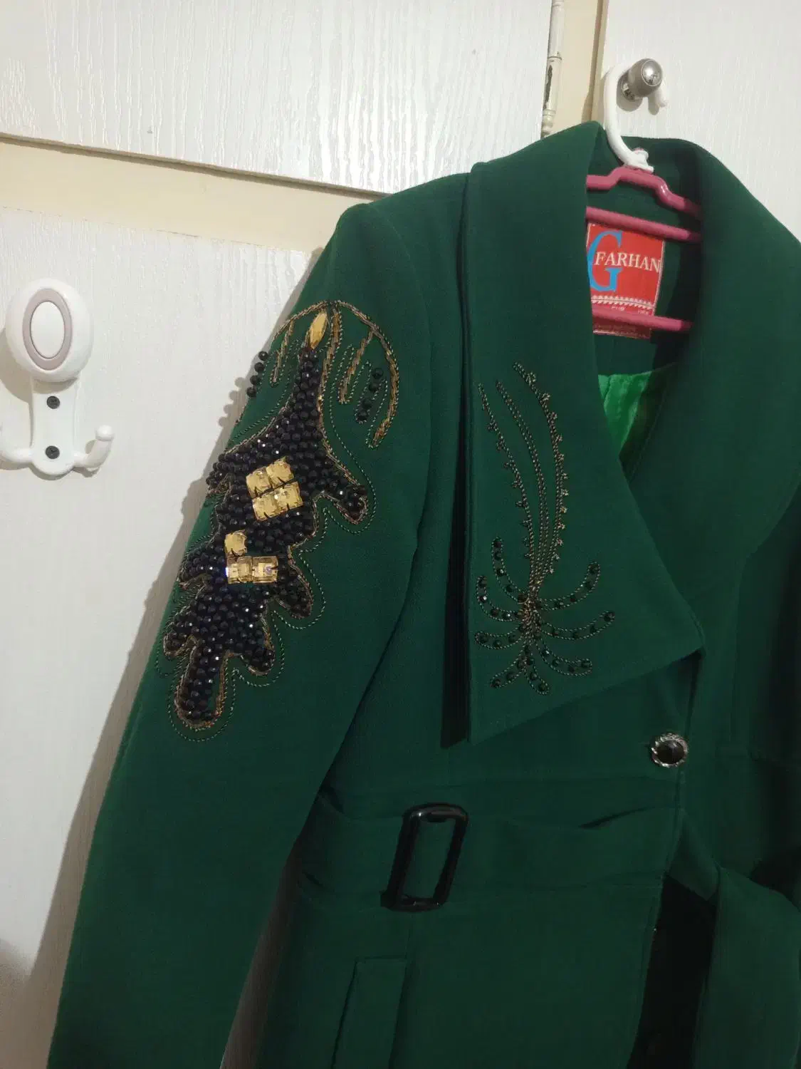 پالتو جواهر وسنگ دوزی شده شیک واستر دوز مزون|لباس|کنارک, |دیوار