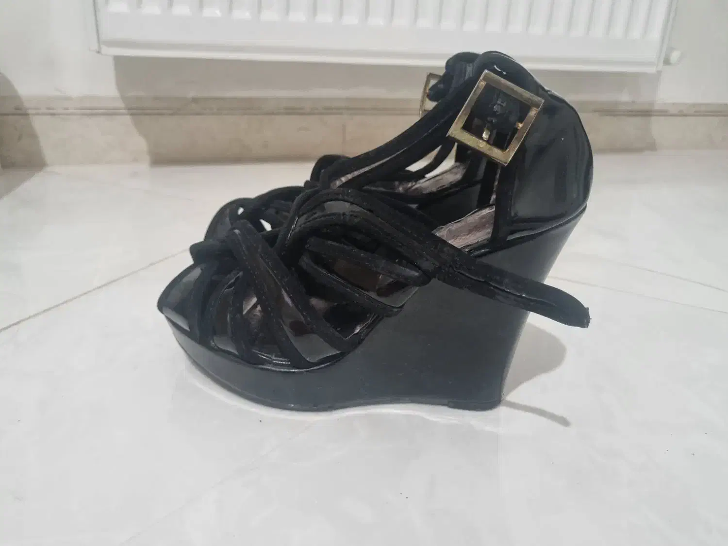 کفش پاشنه بلند مشکی|کیف، کفش، کمربند|کرمان, |دیوار