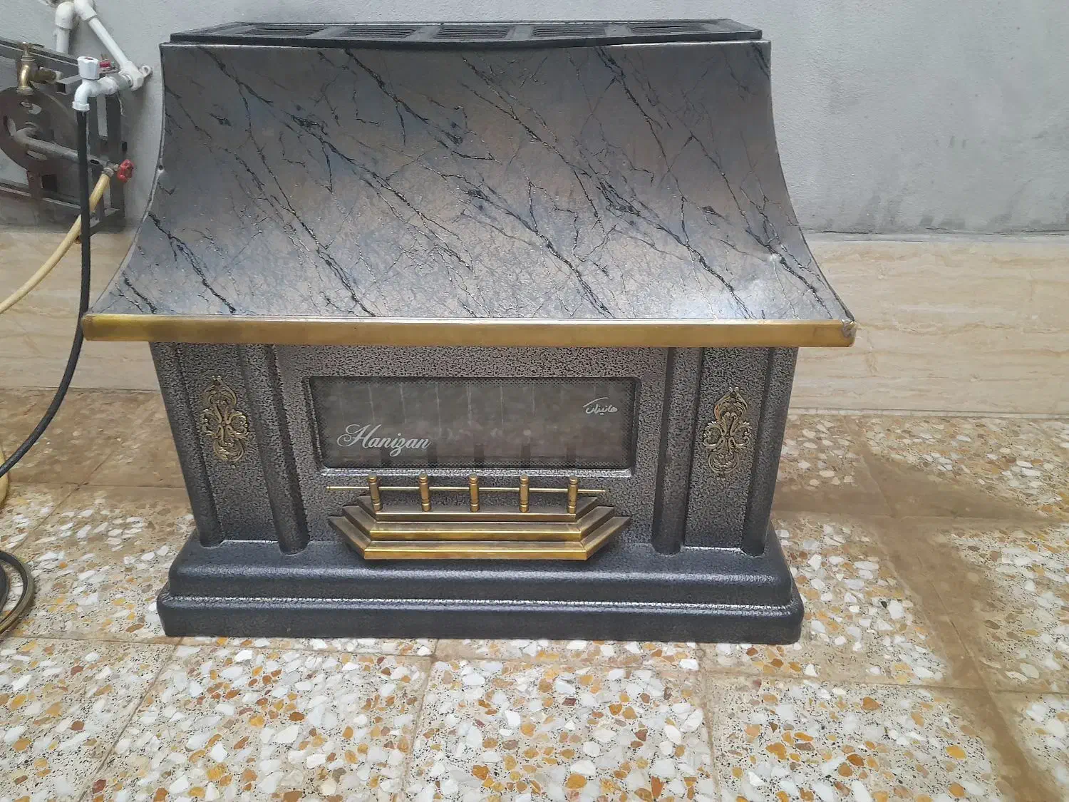 بخاری گازی شومینه|بخاری، هیتر، شومینه|مریوان, |دیوار